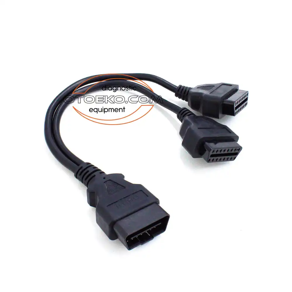 كابل ووصلة الفحص والتشخيص الصناعية Obd2 Çoklayıcı Uzatma Kablo / 30 CM (Otoeko) عالية الاعتمادية - 7